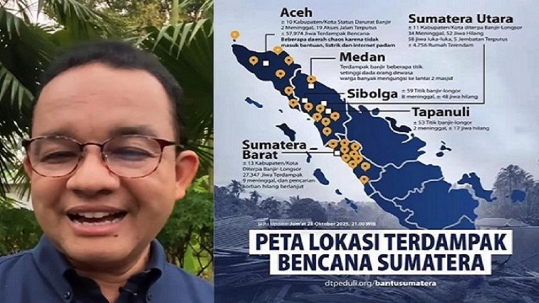 Bencana Tanpa Status Nasional, Anies Sebut Rakyat Ditinggal Sendirian