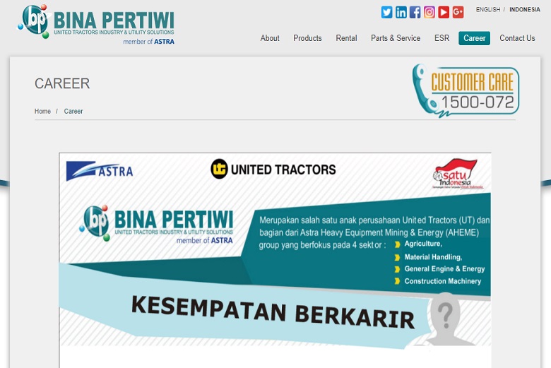 Bina Pertiwi Butuhkan Pelamar untuk Lima Posisi
