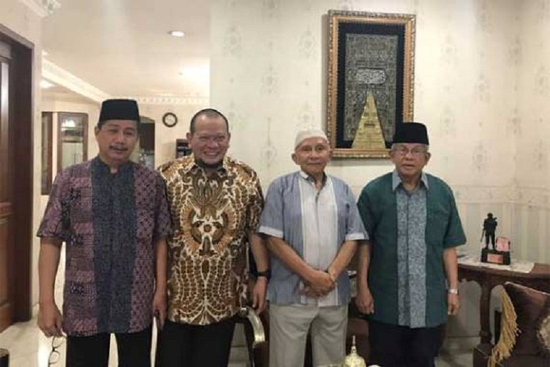 Calon Gubernur Jatim La Nyalla Diantar Amien Rais Temui Zulkifli Hasan Minta Dukungan