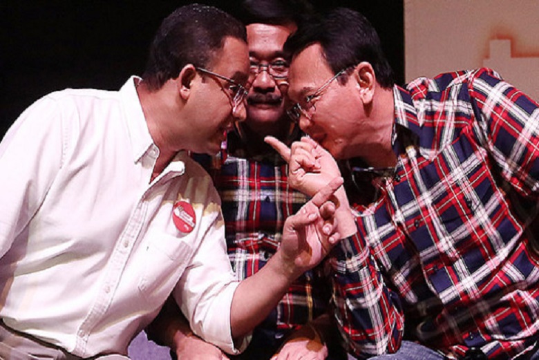 Beda Gaya Anies dan Ahok Atasi Banjir Ibu Kota