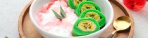 Es Pisang Ijo Lembut Khas Makassar