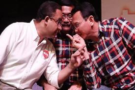 Beda Gaya Anies dan Ahok Atasi Banjir Ibu Kota