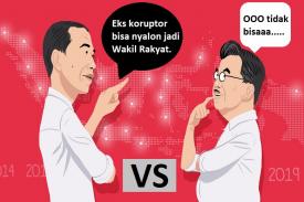 KPU Larang Eks Napi Koruptor Jadi Caleg: Jokowi dan JK Punya Pandangan yang Berkebalikan