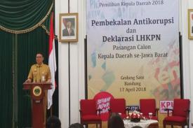 Gambar Artikel KPK Jabar Lakukan Pembekalan Anti Korupsi pada Cagub-Cawagub Jabar